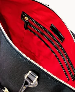 Nylon Large Pocket Satchel