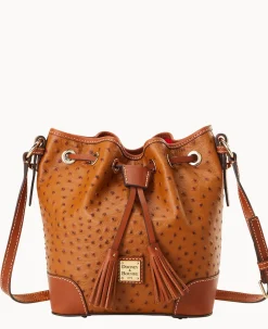 Ostrich Crossbody Drawstring
