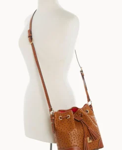 Ostrich Crossbody Drawstring
