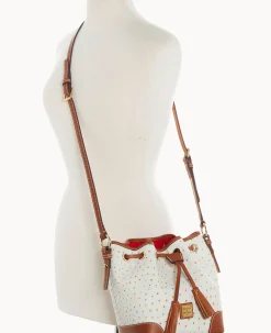 Ostrich Crossbody Drawstring