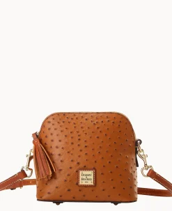 Ostrich Domed Crossbody