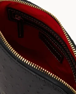 Ostrich Domed Crossbody