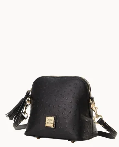 Ostrich Domed Crossbody