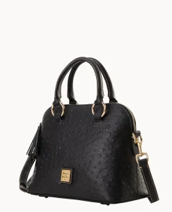 Ostrich Domed Satchel