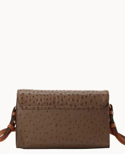 Ostrich Lacey Clutch