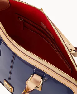 Patent Domed Satchel