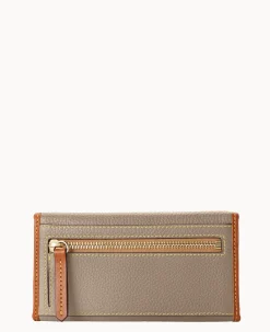 Pebble Grain Continental Clutch
