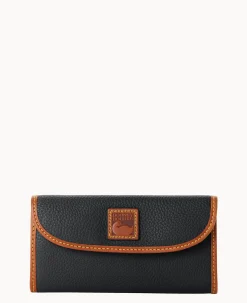 Pebble Grain Continental Clutch