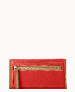 Pebble Grain Continental Clutch