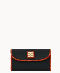 Pebble Grain Continental Clutch