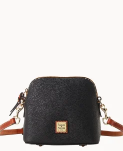 Pebble Grain Domed Crossbody