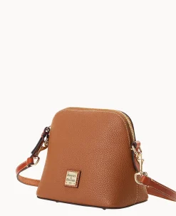 Pebble Grain Domed Crossbody