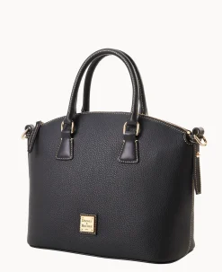 Pebble Grain Domed Satchel