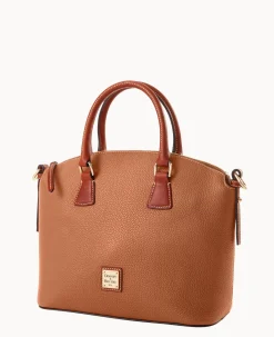 Pebble Grain Domed Satchel