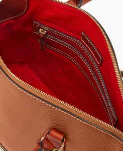 Pebble Grain Domed Satchel