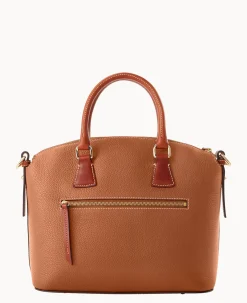 Pebble Grain Domed Satchel