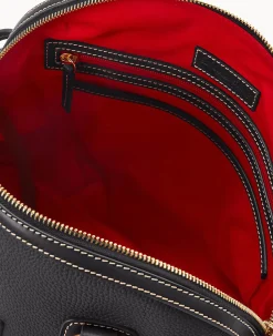 Pebble Grain Domed Satchel