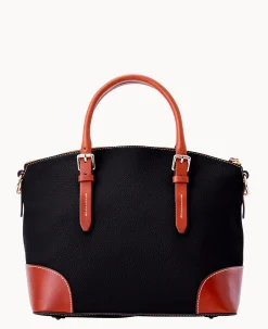 Pebble Grain Domed Satchel