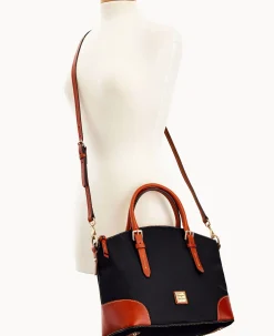 Pebble Grain Domed Satchel