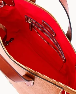 Pebble Grain Domed Satchel