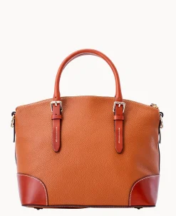 Pebble Grain Domed Satchel