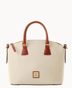 Pebble Grain Domed Satchel