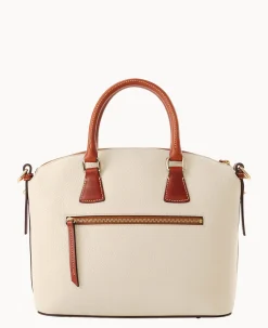 Pebble Grain Domed Satchel