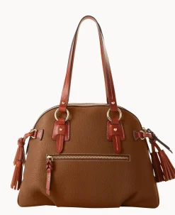 Pebble Grain Domed Satchel