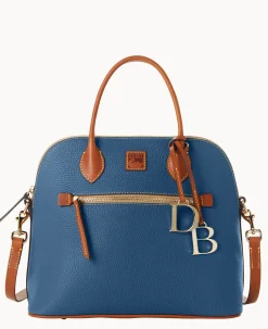 Pebble Grain Large Domed Satchel