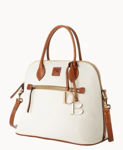Pebble Grain Large Domed Satchel