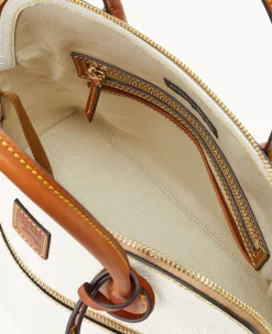 Pebble Grain Large Domed Satchel