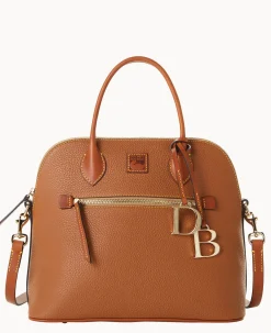 Pebble Grain Large Domed Satchel