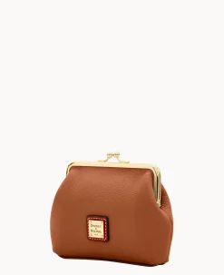 Pebble Grain Large Frame Purse