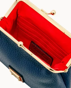 Pebble Grain Large Frame Purse
