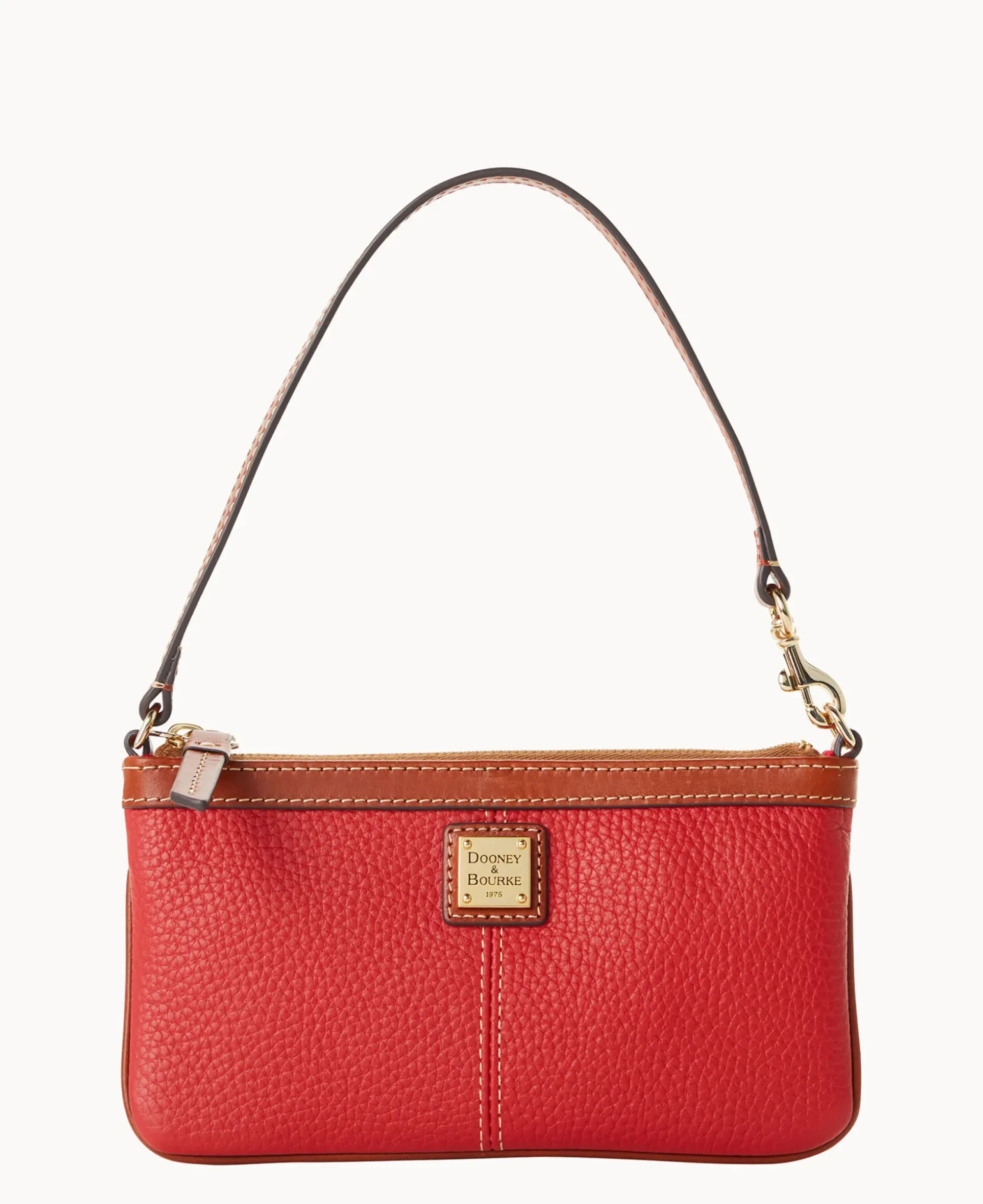 Pebble Grain Large Slim Wristlet