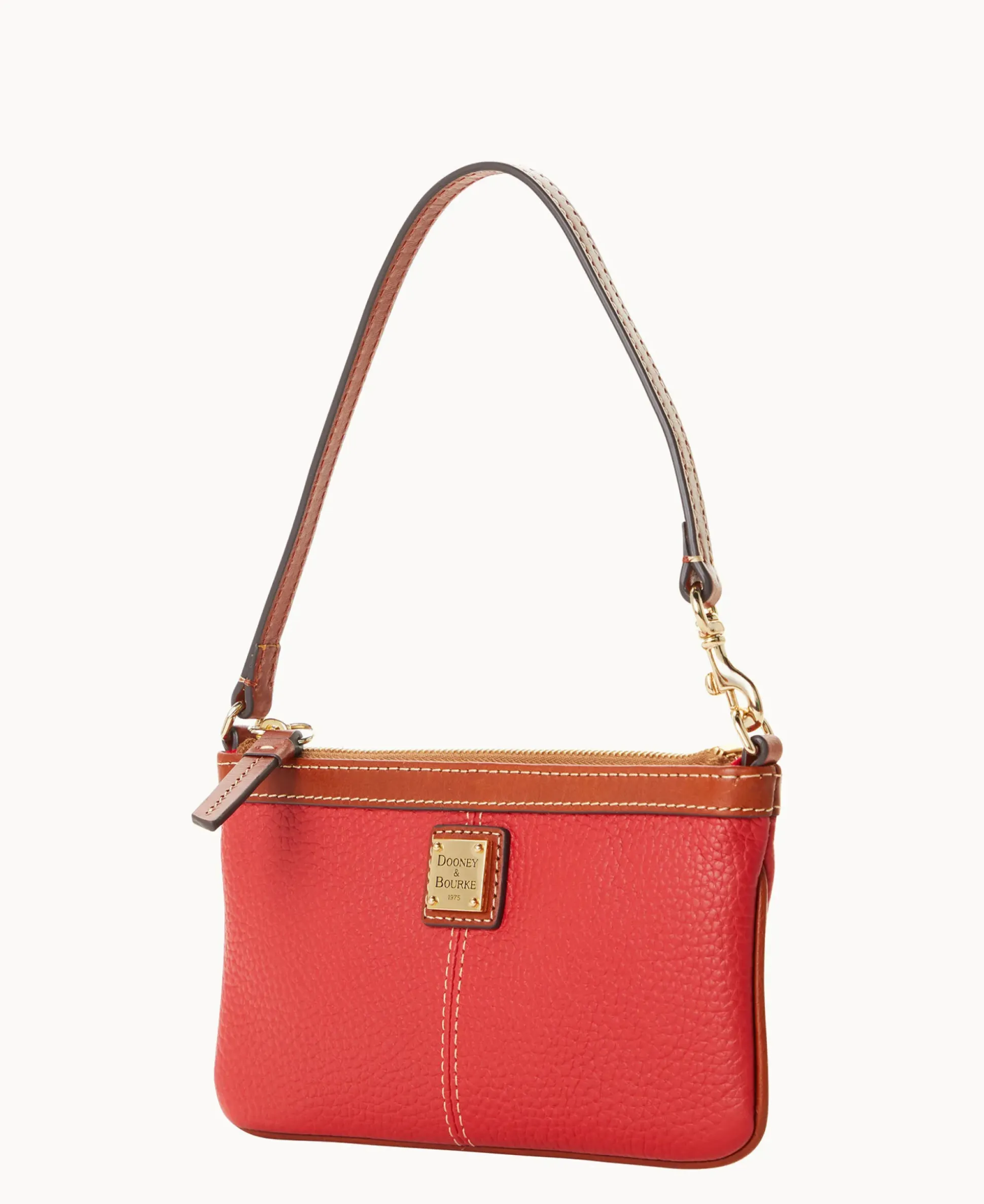 Pebble Grain Large Slim Wristlet