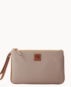 Pebble Grain Large Wristlet