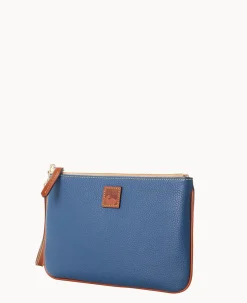 Pebble Grain Large Wristlet