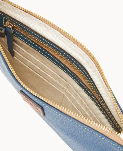 Pebble Grain Large Wristlet