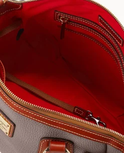 Pebble Grain Medium Mail Satchel