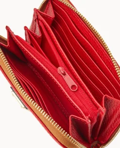 Pebble Grain Medium Zip Around Wallet
