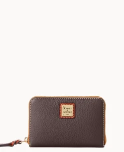 Pebble Grain Medium Zip Around Wallet