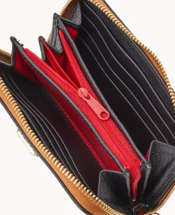 Pebble Grain Medium Zip Around Wallet