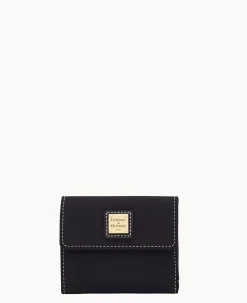 Pebble Grain Small Flap Credit Card Wallet