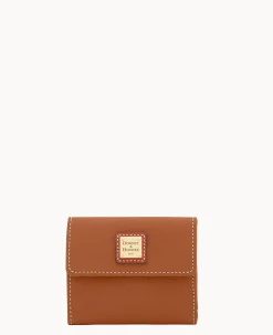 Pebble Grain Small Flap Credit Card Wallet
