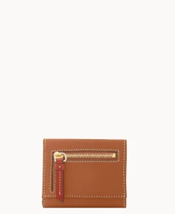 Pebble Grain Small Flap Credit Card Wallet