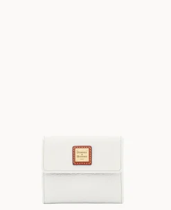 Pebble Grain Small Flap Credit Card Wallet