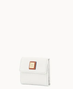 Pebble Grain Small Flap Credit Card Wallet