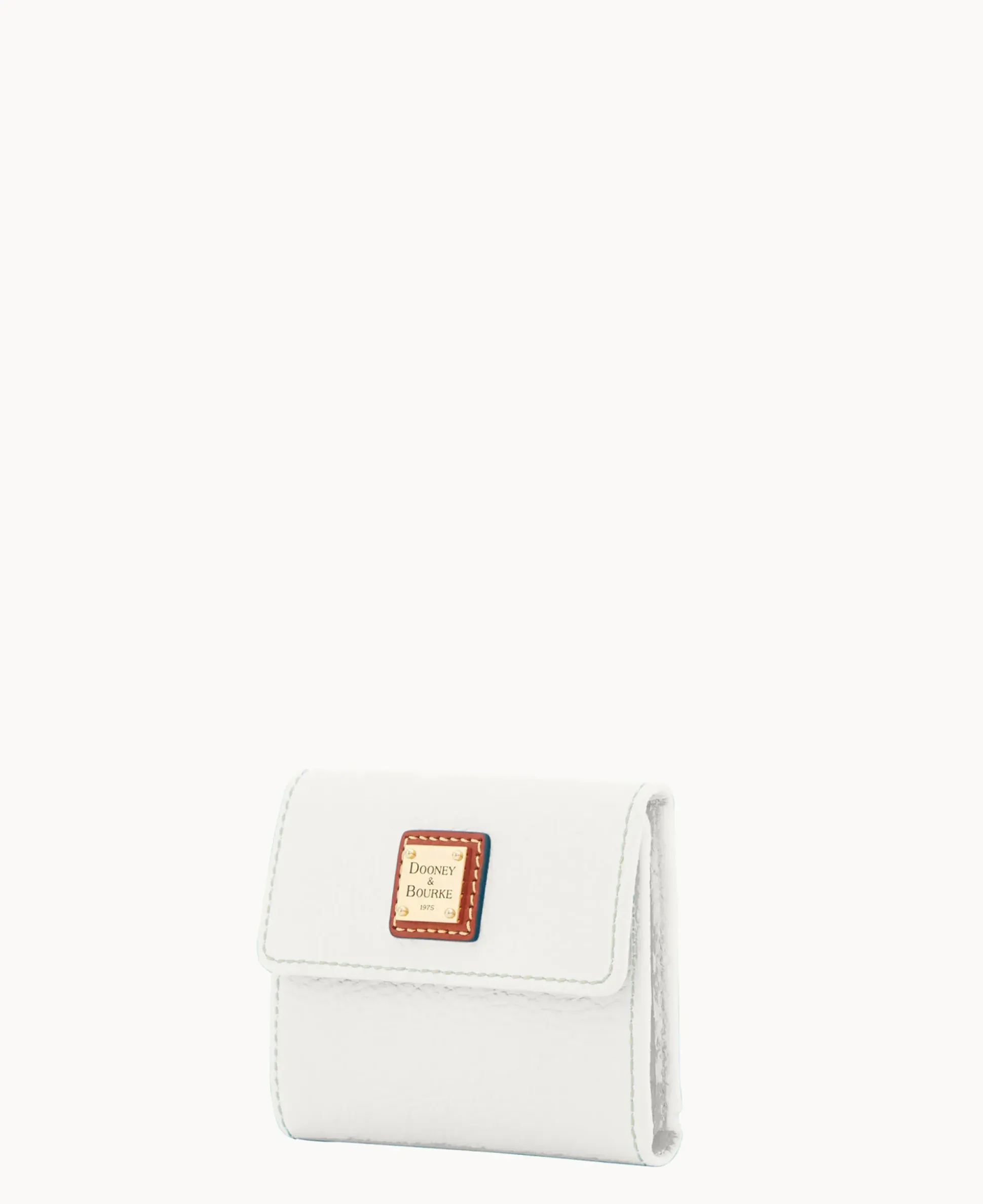 Pebble Grain Small Flap Credit Card Wallet