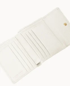 Pebble Grain Small Flap Credit Card Wallet